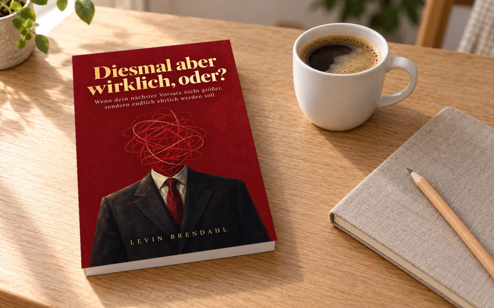 Das Buch „Diesmal aber wirklich, oder?“ von Levin Brendahl
